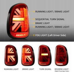 VLAND ZMN1927ASET ЗАДНЯ ЛІХТАР ДЛЯ MINI COUNTRYMAN R60 2010-2016 Лівий Правий