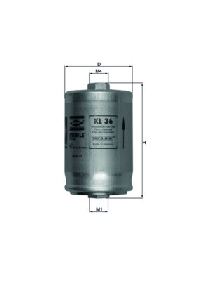 KL36 MAHLE ORIGINAL Фільтр палива
