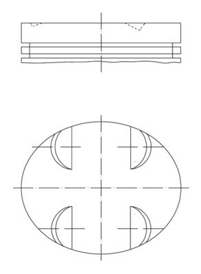 005 24 01 MAHLE ORIGINAL Поршень