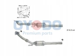 Oyodo 20N0061-OYO Каталітичний нейтралізатор audi seat skoda vw
