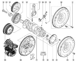 Renault OE 7701478495 1172000Q0C РЕМІННЕ КОЛЕСО КОМПЛЕКТ НАТЯГУВАЧ РЕМІНЬ RENAULT TRAC II OPEL VIVARO A 2.0 DCI
