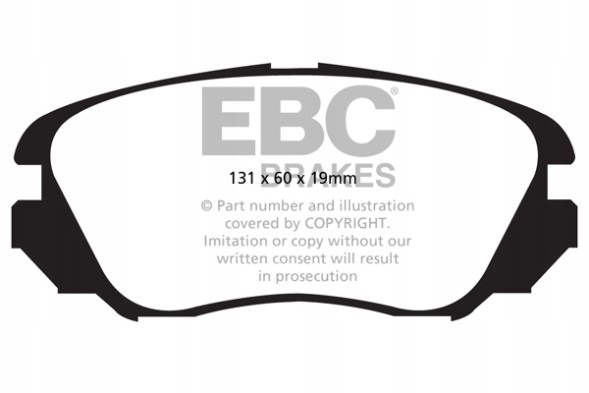 EBC DP42013R Гальмівні колодки yellowstuff ebc brakes chevrolet malibu opel insignia saab