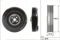 Шефлер І.НА 544 0002 10 Шків 544 0002 10 ina ford galaxy i