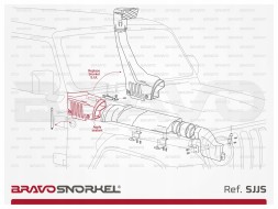 Китай JPWJLSP Шноркель для JEEP WRANGLER JL JLU Rubicon Sahara