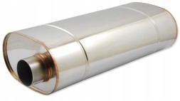 RM Motors E002/63/450 Глушник rm motors проліт 2.5 дюйма / 63,5 мм, довжина: 45 см центр / офсет