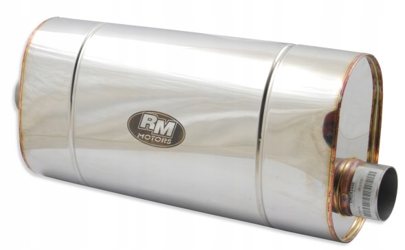 RM Motors E002/63/450 Глушник rm motors проліт 2.5 дюйма / 63,5 мм, довжина: 45 см центр / офсет