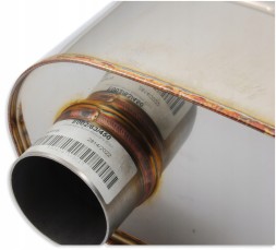 RM Motors E002/63/450 Глушник rm motors проліт 2.5 дюйма / 63,5 мм, довжина: 45 см центр / офсет