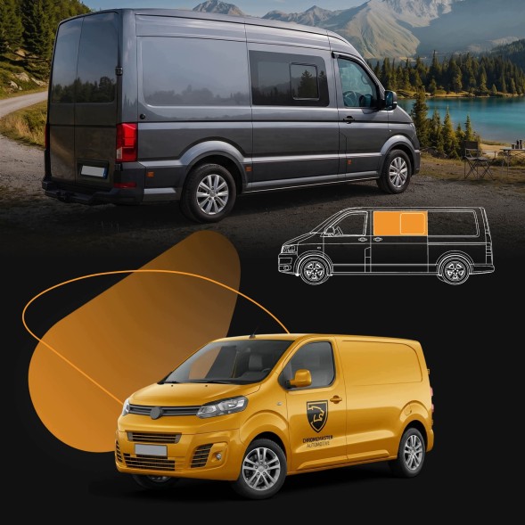 CHROMEMASTER CH-GL-0142-R32 Переднє бічне скло з можливістю відкриття, ліве, для FIAT SCUDO III 2022- (L2 / L3)