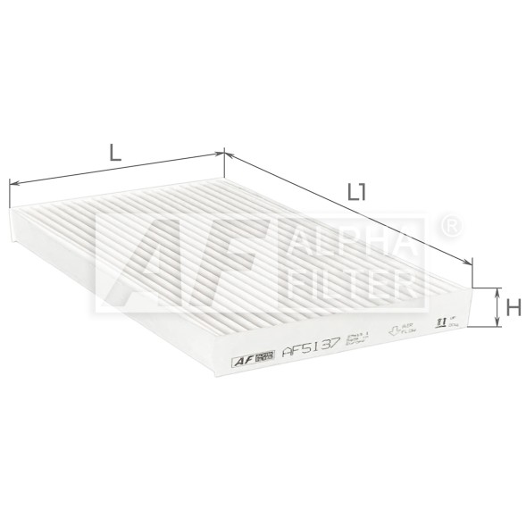 AF5137 ALPHA FILTER Фільтр салону