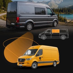 CHROMEMASTER CH-GL-0095-R40 Переднє ліве розкривне бокове скло для MERCEDES ESPRINTER W907 2020-