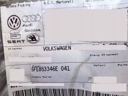 SEAT OE 5FE853346E SCH1 SEAT LEON 4 IV KOMBI ЧОРНА ДЕКОРАТИВНА НАКЛАДКА ВІДПОРУ СКЛА ПРАВА ЗАДНЯ НОВА ОРИГІНАЛ