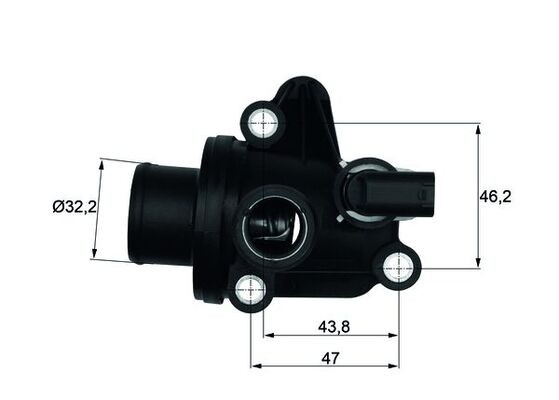 TI 12 87 MAHLE ORIGINAL Термостат