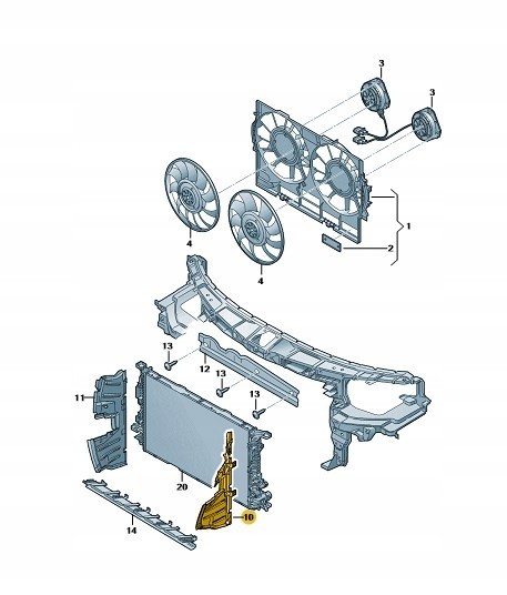 Audi OE 4G8121284AL Нове оригінальне пневмокермо 4g8121284al