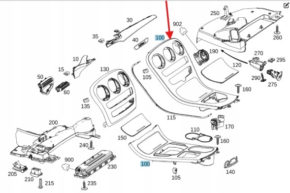 Mercedes-Benz OE LISTWA DEKORACYJNA TUNELU ŚRODKOWEGO C KLASA 205 W205 A2056809504 LISTWA DEKORACYJNA TUNELU C KLASA 205 W205 A2056804506 DEKOR TUNELU C KLASA 205 W205 ПЛАНКА ДЕКОР МЕРСЕДЕС C КЛАС 205 W205 A2056809504