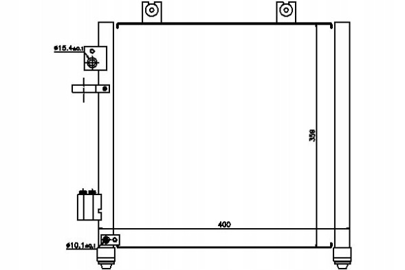 Nissens PRO/94739 NIS Конденсатор кондиціонера opel agila suzuki wagon r w + асистент зіткнення #34