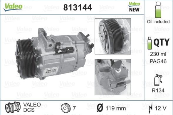 813144 VALEO Компресор кондиціонера