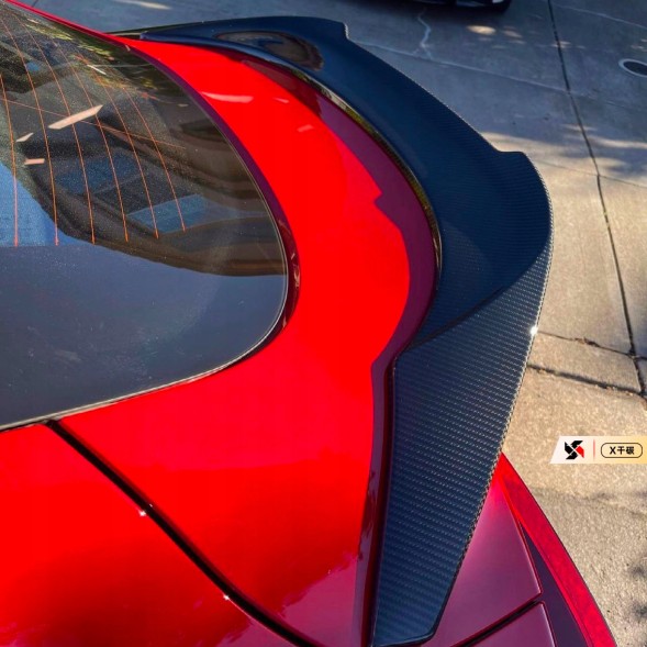 Китай T-035 Карбоновий Спойлер-Крило Toyota Supra A90 V Style (Dry-Carbon)