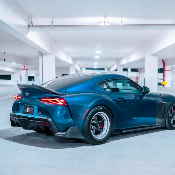 Китай T-035 Карбоновий Спойлер-Крило Toyota Supra A90 V Style (Dry-Carbon)