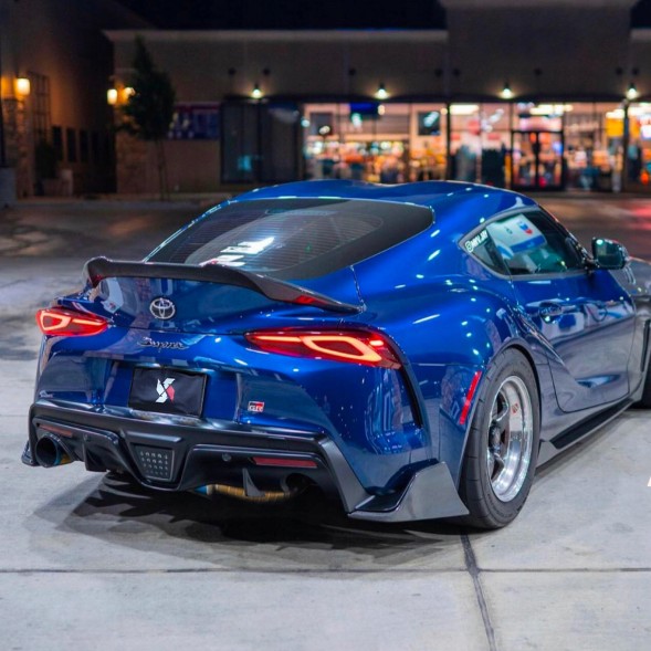 Китай T-035 Карбоновий Спойлер-Крило Toyota Supra A90 V Style (Dry-Carbon)