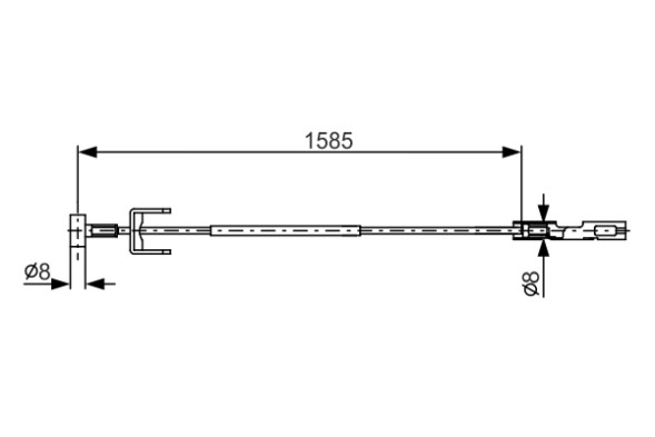 1987482145 BOSCH Трос гальма