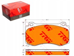 TRW 81219252 TRW Trwgdb4449 колодки хам. Chrysler фронт 300c 05- 6,1 + помічник водія #33
