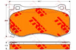 TRW 81219252 TRW Trwgdb4449 колодки хам. Chrysler фронт 300c 05- 6,1 + помічник водія #33