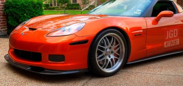 Ikon Motorsports JGD-CORVC6-CSZR1Z06 Спойлер на бампер ZR1 Style CHEVROLET CORVETTE 2006-2013 C6 Z06, Grand Sport