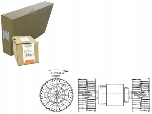 Behr Hella Service 8EW 351 043-381 Вентилятор повітродувки [BEHR HELLA]