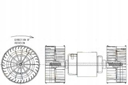 Behr Hella Service 8EW 351 043-381 Вентилятор повітродувки [BEHR HELLA]