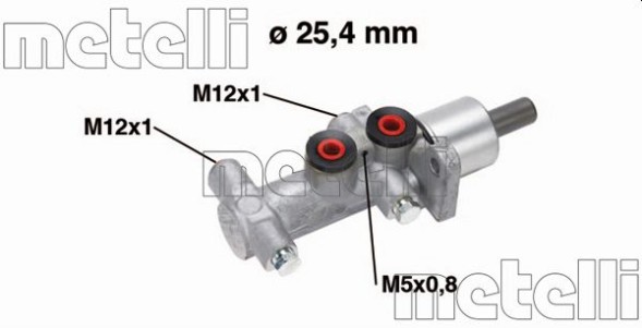05 0767 METELLI Циліндр гальмівний головний