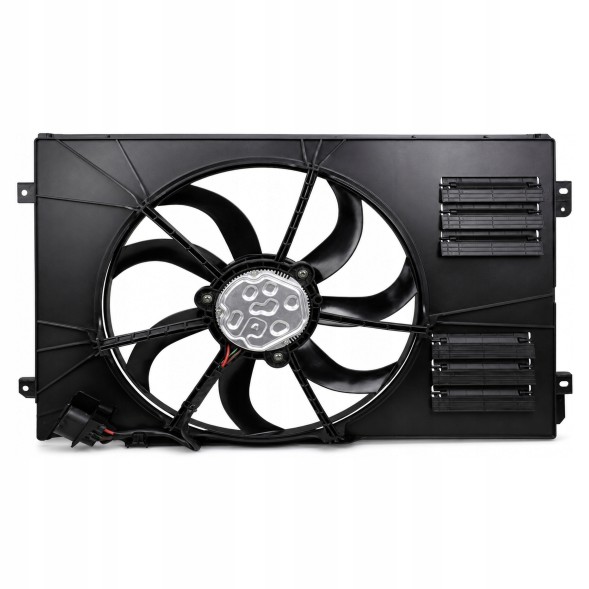 Loro DSP-ZY3Y 1K0959455DM 1K0959455EF 1K0121205AC 1K0959455FD 1K0959455 053-014-0049 0530140049 302.138 302138 302162 048056N 048060N 47925 AI7523 Великий вентилятор охолодження VW Golf V Octavia II 410 мм 1K0959455