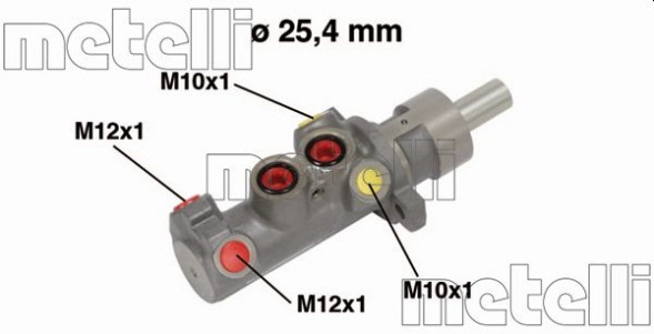 05 0641 METELLI Циліндр гідравлічний гальмівний