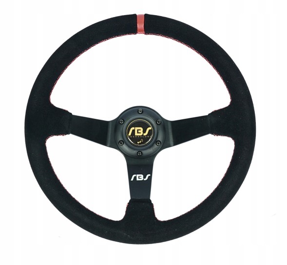 RBS Technology RBS-KZ-02+E36 Спортивне кермо RBS Technology замшеве 35/9см + наба BMW E36