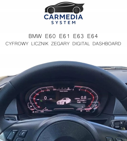 Китай EKRAN CYFROWY LICZNIK DIGITAL DASHBOARD LCD ZEGARY ДЛЯ BMW E60 E61 E63 E64