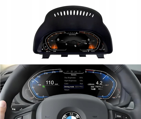 Китай EKRAN CYFROWY LICZNIK DIGITAL DASHBOARD LCD ZEGARY ДЛЯ BMW E60 E61 E63 E64