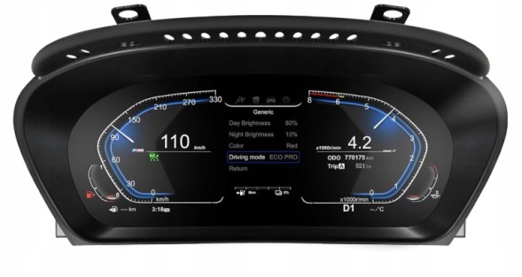 Китай EKRAN CYFROWY LICZNIK DIGITAL DASHBOARD LCD ZEGARY ДЛЯ BMW E60 E61 E63 E64