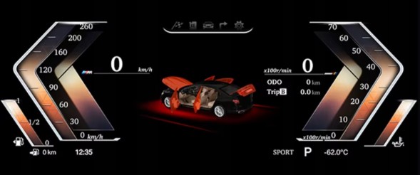 Китай EKRAN CYFROWY LICZNIK DIGITAL DASHBOARD LCD ZEGARY ДЛЯ BMW E60 E61 E63 E64