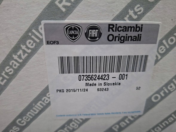 Fiat OE S26340047 ЛІЧИЛЬНИК 735624423 FIAT 500 БЕНЗИН 2007-