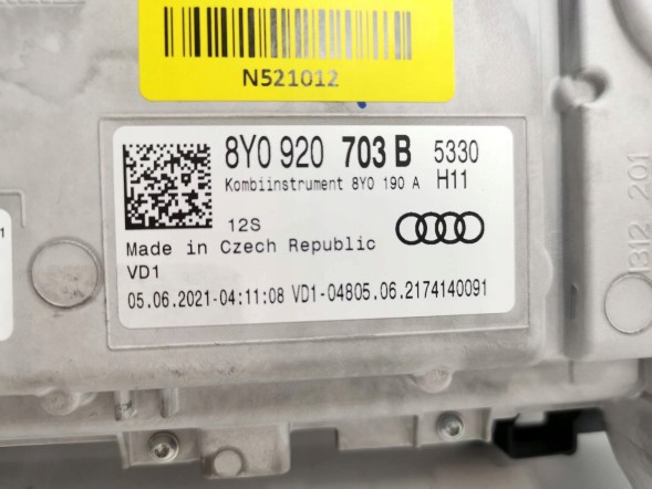 Audi OE 8Y0920703B, DWP464374OE Лічильник панель приладів Audi A3 8Y0920703B