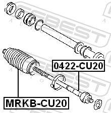 MRKB CU20 FEBEST ПИЛЬОВИК РУЛЬОВОЇ РЕЙКИ