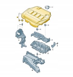 Audi OE 05l103325e НОВА ОРИГІНАЛЬНА КРИШКА ДВИГУНА 2.0 TDI SKODA, SEAT, VW,AUDI OE: 05L103925E