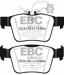 EBC DP42315R Гальмівні колодки yellowstuff ebc brakes alfa romeo giulia 952 stelvio