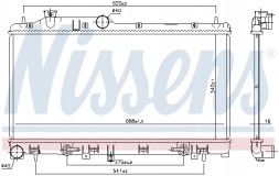 Nissens 67741 Радіатор, система охолодження двигуна nissens 67741
