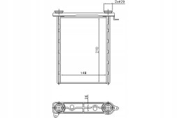 Nissens 73343 NIS/GIFT Обігрювач (148x210x26) fiat talento nissan nv300