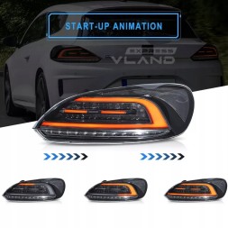 VLAND LDVWV7 9511911E mhm Задні ліхтарі Vland Full LED для VW Scirocco 2008-2014, комплект