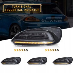 VLAND LDVWV7 9511911E mhm Задні ліхтарі Vland Full LED для VW Scirocco 2008-2014, комплект