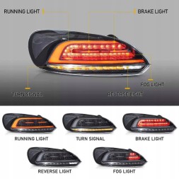 VLAND LDVWV7 9511911E mhm Задні ліхтарі Vland Full LED для VW Scirocco 2008-2014, комплект