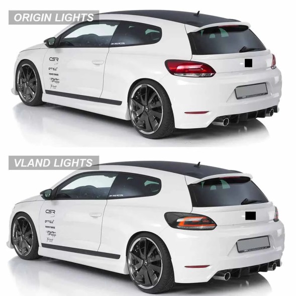 VLAND LDVWV7 9511911E mhm Задні ліхтарі Vland Full LED для VW Scirocco 2008-2014, комплект
