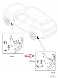 Land Rover OE Задні бризковики для Land Rover VPLKP0502