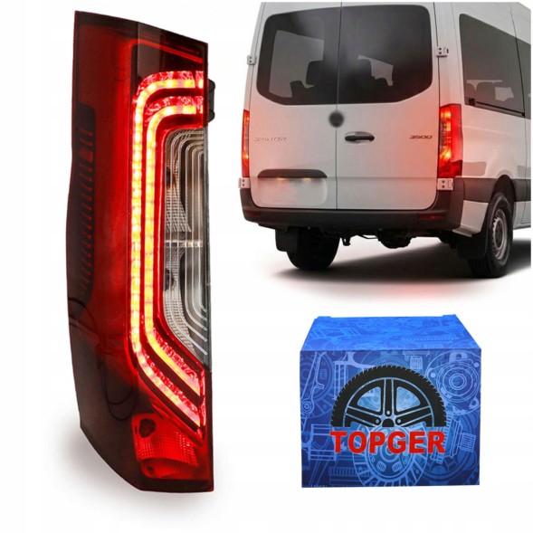TOPGER KLR-ME-102+ELEK SPRINTER 910 ЗАДНІЙ ЛІХТАР ЛІВИЙ MERCEDES SPRINTER 910 2018 ЕЛЕКТРИКА LED